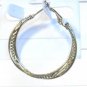 Gold Tone Twisted Fashion Stud Hoop Earrings Very Elegant