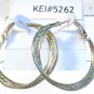 Gold Tone Twisted Fashion Stud Hoop Earrings Very Elegant