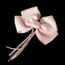 Pink Hair Bows Rosette Flower Alligator Clip Barrette