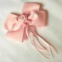 Pink Hair Bows Rosette Flower Alligator Clip Barrette