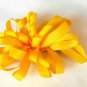 Yellow Loopy Curly Hair Bow Alligator Clip Barrette