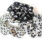 Lot 3 Scrunchies Pony Tail Holder Hair Twister Black Gray