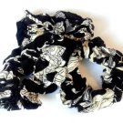 Lot 3 Scrunchies Pony Tail Holder Hair Twister Black White