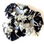 Lot 3 Scrunchies Pony Tail Holder Hair Twister Black White