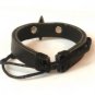 Black Hemp Leather Bracelet Pewter Arrow Cross