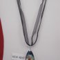 Black Organza Wax String Necklace Green Colorful Teardrop Pendant Earrings