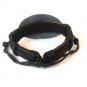 Black Hemp Leather Bracelet Gold Tone Skull