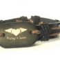 Black Brown Hemp Leather Bracelet Surfer Wristband Heart Wings