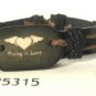 Black Brown Hemp Leather Bracelet Surfer Wristband Heart Wings