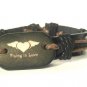 Black Brown Hemp Leather Bracelet Surfer Wristband Heart Wings