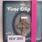 Celtic Pewter Cross Auto Visor Clip Made in USA
