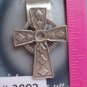 Celtic Pewter Cross Auto Visor Clip Made in USA