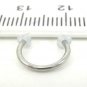 18 Gauge Horseshoe Gray UV Acrylic Spike Cone Ear Nose Body Piercing Jewelry