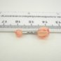 14 Gauge Yellow Pink Skull Belly Button Navel Ring Body Piercing Jewelry
