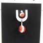 14 Gauge Red White Stripe Belly Button Navel Ring Body Piercing Jewelry