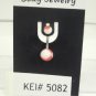 14 Gauge Red White Beach ball Belly Button Navel Ring Body Piercing Jewelry
