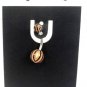 14 Gauge Black Orange Ball Belly Button Navel Ring Barbell Body Piercing Jewelry
