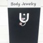 18 Gauge Horseshoe Ring Red UV Acrylic Ball Lip Ear Nose Body Piercing Jewelry