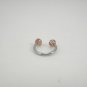 18 Gauge Horseshoe Ring Green Red UV Acrylic Ball Lip Ear Body Piercing Jewelry