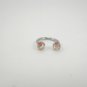 18 Gauge Horseshoe Ring Green Red UV Acrylic Ball Lip Ear Body Piercing Jewelry