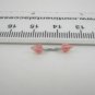 18 Gauge Red White Spike Eyebrow Bar Ring Curved Barbell Body Piercing Jewelry