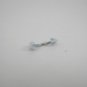 18 Gauge White Spike Eyebrow Bar Ring Curved Barbell Body Piercing Jewelry