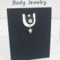 18 Gauge Green Tip Spike Eyebrow Bar Ring Curved Barbell Body Piercing Jewelry