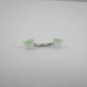 18 Gauge Green Spike Eyebrow Bar Ring Curved Barbell Body Piercing Jewelry