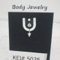18 Gauge Green Spike Eyebrow Bar Ring Curved Barbell Body Piercing Jewelry