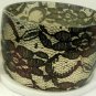 Green Acrylic Bangle Bracelet Lace Pattern Wide Chunky Victorian Punk