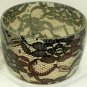 Green Acrylic Bangle Bracelet Lace Pattern Wide Chunky Victorian Punk