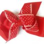 Red White Polka Dot Hair Bows Alligator Clip Barrette