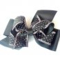 Black Pink Polka Dot Hair Bows Alligator Clip Barrette