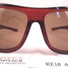DYCE OPTICS Large Designer Oversized Fashion Sunglasses Red Brown NWT