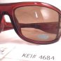 DYCE OPTICS Large Designer Oversized Fashion Sunglasses Red Brown NWT
