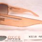 DYCE OPTICS Large Designer Oversized Fashion Sunglasses Orange Brown NWT