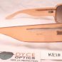 DYCE OPTICS Large Designer Oversized Fashion Sunglasses Orange Brown NWT