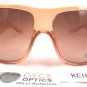 DYCE OPTICS Large Designer Oversized Fashion Sunglasses Orange Brown NWT