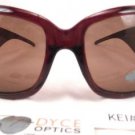 DYCE OPTICS Large Designer Oversized Fashion Sunglasses Purple Brown NWT