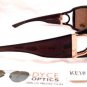 DYCE OPTICS Large Designer Oversized Fashion Sunglasses Brown NWT