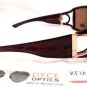 DYCE OPTICS Large Designer Oversized Fashion Sunglasses Brown NWT