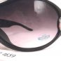 DYCE OPTICS Large Designer Oversized Fashion Sunglasses Black Purple NWT