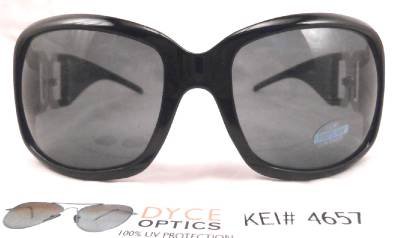 DYCE OPTICS Large Designer Oversized Fashion Sunglasses Black NWT UV
