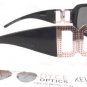 DYCE OPTICS Large Designer Oversized Fashion Sunglasses Black NWT UV