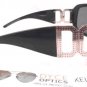 DYCE OPTICS Large Designer Oversized Fashion Sunglasses Black NWT UV