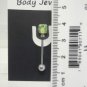 14 Gauge Green Dice Tongue Nipple Ring Barbell Body Piercing Jewelry