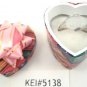 White Natural Smooth Stone Gemstone Silver Tone Ring Gift Box Included Xmas