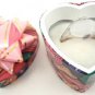 White Natural Smooth Stone Gemstone Silver Tone Ring Gift Box Included Xmas