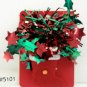 Red Stocking Garland Green Candy Cane Broach Pin Brooch Christmas Holiday