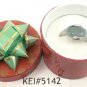 Green Natural Smooth Stone Gemstone Silver Tone Ring Gift Box Included Xmas